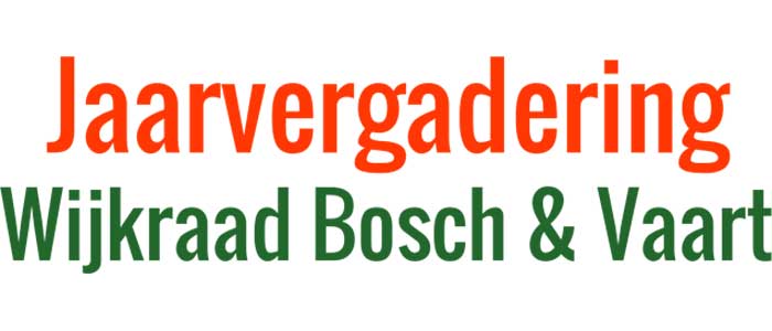 Jaarvergadering donderdag 10 maart